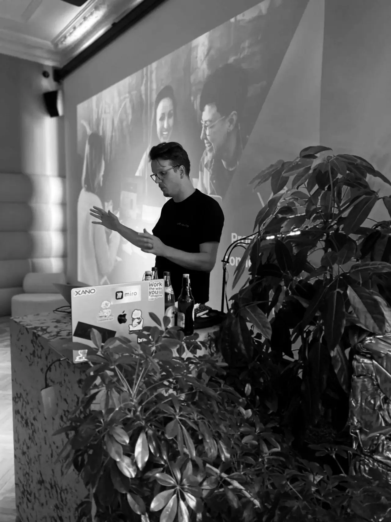 Live-Demo an der Leinwand