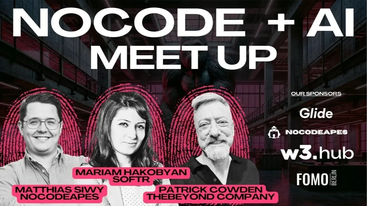 Plakat #2: NoCode + AI Meetup Berlin