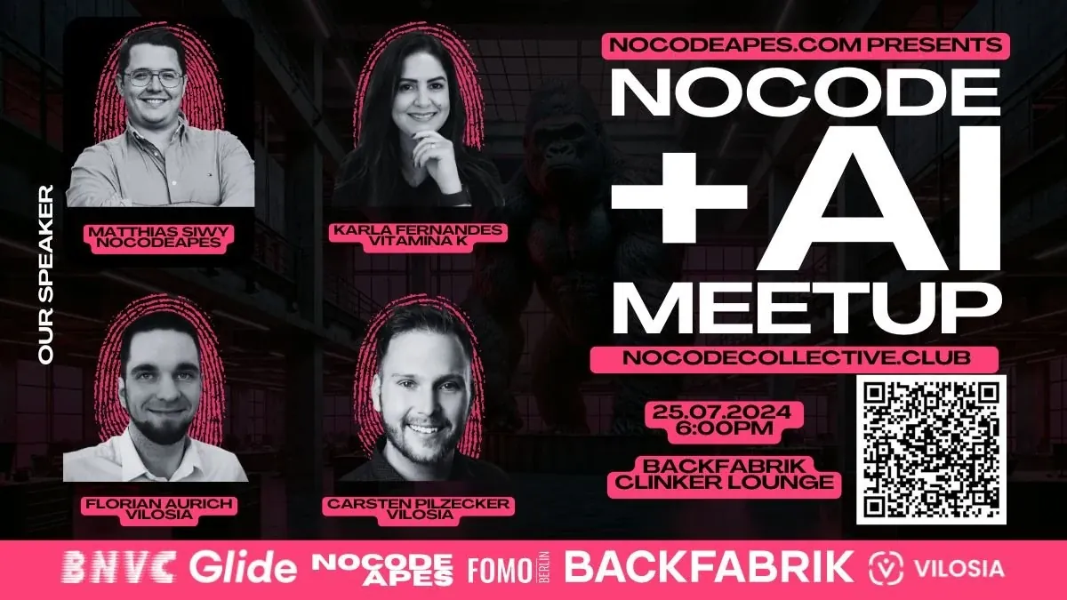 Plakat #5: NoCode + AI Meetup Berlin