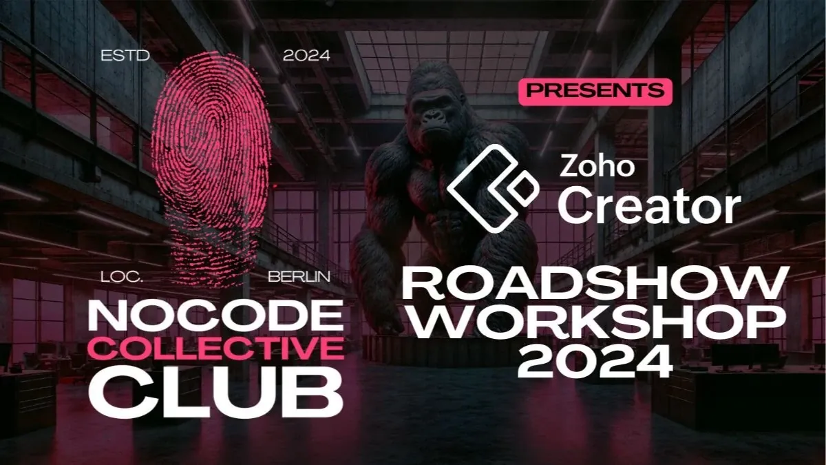 Plakat #6.5: NoCode & AI Workshop | Zoho Creator Roadshow