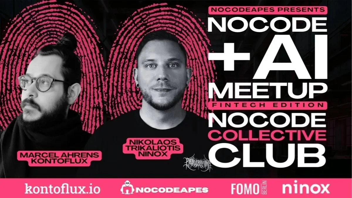 Plakat #7: NoCode & AI Meetup | Fintech Edition